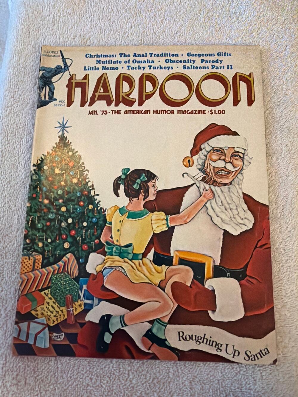 Vintage Harpoon American Humor Magazine Jan 1975 Comedy Satire Comic Christmas